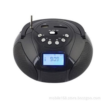 Bluetooth Boombox Speakers, LCD Display V 3.0 +EDR USB SD Card, FM, Battery Capacity of 600mAh